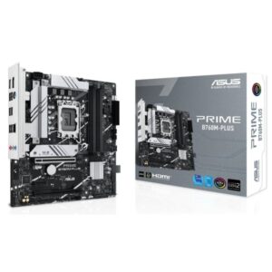 asus prime b760m plus placa base intel 1700 4x ddr5 hdmi, m.2, pcie4.0, 4x sata iii, usb, rj 45, micro atx