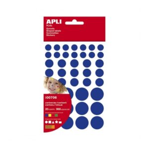apli pack de 864 gomets de diferentes colores, formas y tamaños adhesivo permanente desarrollo psicomotor calidad y seguridad certificada colores surtidos