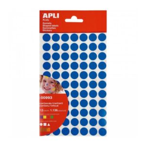 apli bolsa de gomets adhesivo permanente 1.136 gomets desarrolla psicomotricidad y creatividad adhesivo base agua color amarillo