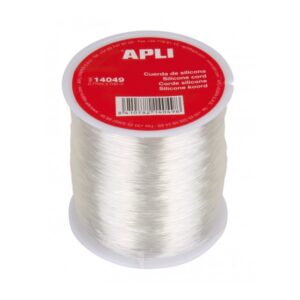 apli bobina de cuerda de silicona elastica transparente alta calidad gran resistencia ideal para joyeria y manualidades color transparente