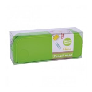 apli estuche de silicona fluor collection tacto suave cremallera flexible y moldeable resistente al agua facil de limpiar color verde fluorescente