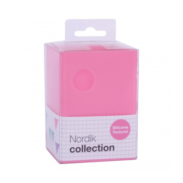 apli cubilete de silicona portalapices nordik collection tacto suave resistente y flexible facil de limpiar versatil para lapices y cosmeticos color rosa