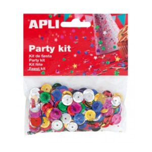 apli confeti lentejuela ideal para fiestas y manualidades colores surtidos