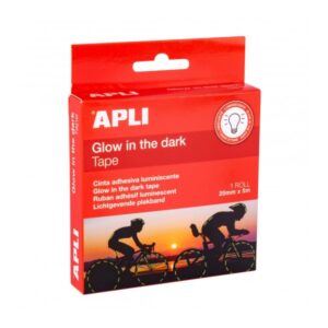 apli cinta adhesiva luminiscente brilla hasta 6 horas ideal para advertencias y decoraciones absorbe luz en 15 minutos color blanco