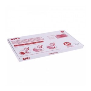 apli caja de 25 fundas transparentes de pvc con solapa autoajustable adaptables sin corte adhesivo eco friendly