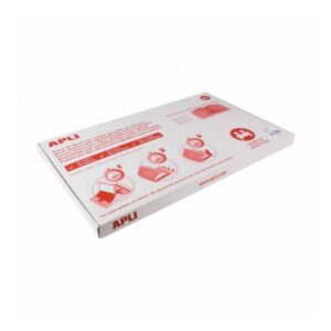 apli caja de 25 fundas transparentes de pvc solapa autoajustable facil forrado en 3 pasos eco friendly