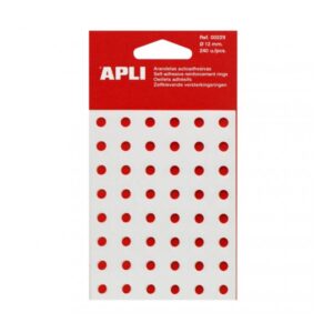apli caja de 240 dispensadora de arandelas de refuerzo Ø13mm ideal para escuela, oficina y hogar alta resistencia a tirones y rozaduras color transparente