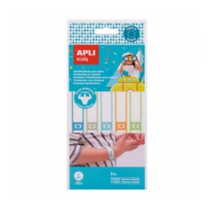 apli brazaletes identificativos para niños suaves y resistentes impermeables faciles de usar ideales para excursiones y eventos