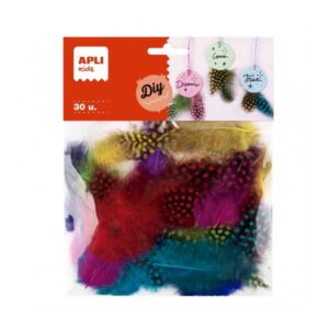 apli bolsa de plumas surtidas ideal para manualidades y decoracion material suave y seguro colores surtidos