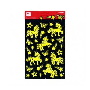 apli bolsa de pegatinas unicornios luminiscentes adhesivo permanente ideales para scrapbooking y decoracion desarrollan psicomotricidad y creatividad infantil