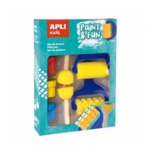 apli pack de pintura para niños incluye 3 temperas y accesorios fomenta la creatividad y la colaboracion