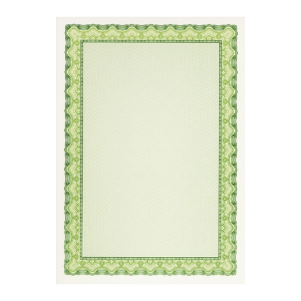 apli pack de 70 hojas de papel certificado diseño de concha 115gr compatible con impresoras inkjet, laser y fotocopiadoras color verde esmeralda