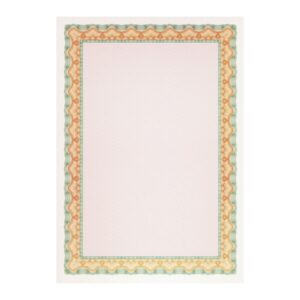 apli pack de 70 hojas de papel certificado diseño de concha 115gr compatible con impresoras y escritura manual colores surtidos