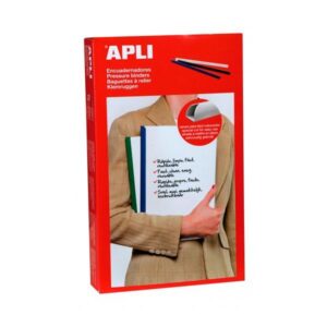 apli pack de 50 encuadernadores deslizantes facil y rapido ranura para insercion capacidad 150 hojas color negro