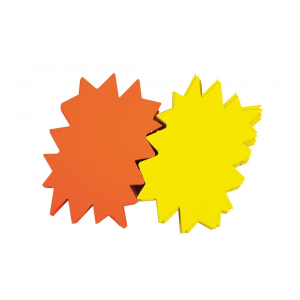 apli pack de 50 carteles flash alto gramaje gran resistencia ideales para ofertas y promociones colores surtidos