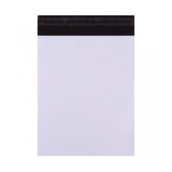 apli pack de 50 bolsas de polipropileno opacas con cierre adhesivo alta resistencia flexibles opacas para privacidad color blanco