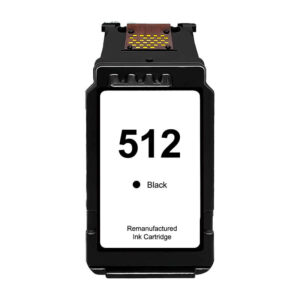 canon pg512/pg510 negro cartucho de tinta remanufacturado muestra nivel de tinta reemplaza 2969b001/2970b001