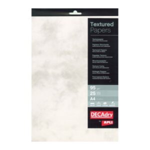 apli pack de 25 hojas de papel textura marmol ideal para impresiones especiales compatible con impresoras inkjet, laser y fotocopiadoras color marmol gris