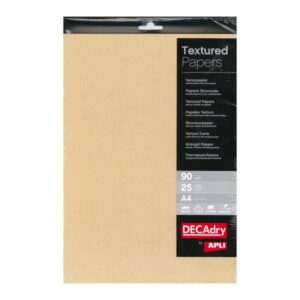 apli pack de 25 hojas de papel textura habana ideal para impresiones especiales compatible con impresoras inkjet, laser y fotocopiadoras color habana