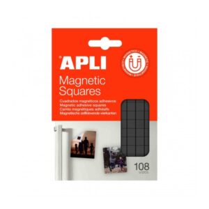 apli pack de 108 cuadros magneticos adhesivos faciles de aplicar larga duracion alta fijacion ideal para fotos y manualidades en oficina, escuela y hogar