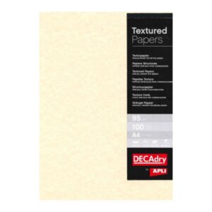 apli pack de 100 hojas de papel pergamino 95gr diseño doble cara ideal para invitaciones, diplomas y manualidades compatible con impresoras inkjet, laser y fotocopiadoras color champan