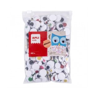 apli ojos moviles adhesivos gran adhesion formato maxi ideal para escuelas y manualidades color amarillo