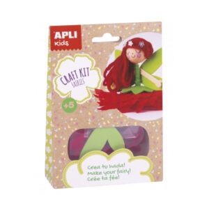apli mini kit de manualidades hada roja incluye material e instrucciones beneficios: reduce estres, aumenta autoestima, mejora memoria, desarrolla coordinacion