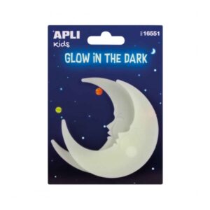 apli lunas luminiscentes 3d plastico solido brillan en la oscuridad adhesivo permanente decoracion versatil