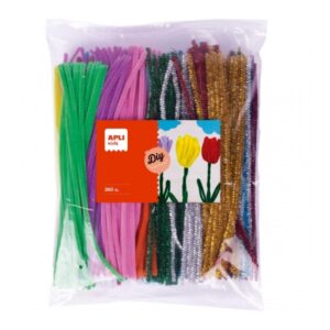 apli limpiapipas para manualidades maxi flexibles suaves tupidos facil manipulacion bolsa zip mejorada 360 unidades colores surtidos