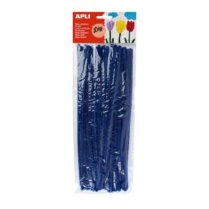 apli limpiapipas para manualidades flexibles suaves tupidos facil manipulacion estimula creatividad y psicomotricidad color azul