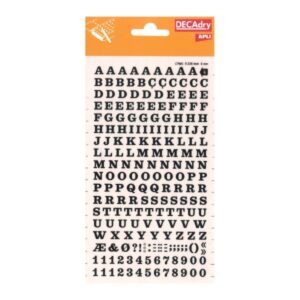 apli letras y numeros adhesivos 214 caracteres por hoja identificacion rapida y limpia color negro