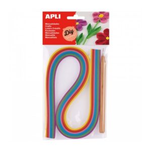 apli kit de quilling incluye herramienta y 120 tiras de papel ideal para decoraciones y manualidades originales perfecto para tarjetas, invitaciones, joyas y mas colores surtidos