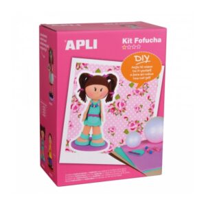 apli kit de manualidades fofucha niña incluye todo el material patrones e instrucciones visuales ideal para principiantes actividad guiada
