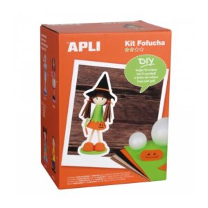 apli kit de manualidades fofucha calabaza incluye materiales y patrones instrucciones visuales nivel medio ideal para actividades guiadas