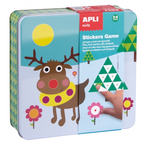 apli juegos de gomets polar didactico estimula psicomotricidad desarrolla pensamiento matematico caja metalica atractiva