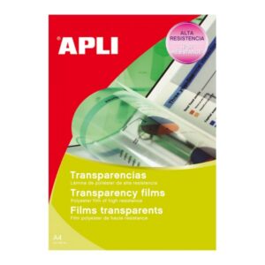 apli transparencias de poliester autoadhesivas calidad fotografica secado rapido alta resistencia termo estabilidad compatibles con impresoras inkjet