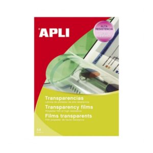 apli transparencias de poliester a4 alta calidad de reproduccion gran claridad secado rapido alta resistencia termo estabilidad compatibles con fotocopiadoras e impresoras populares