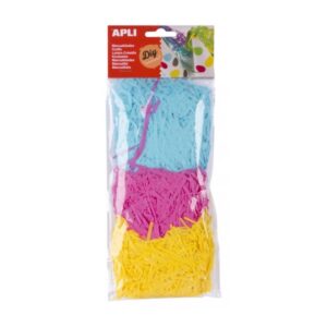 apli tiras de papel de seda ideal para manualidades piñatas gorros disfraces color amarillo