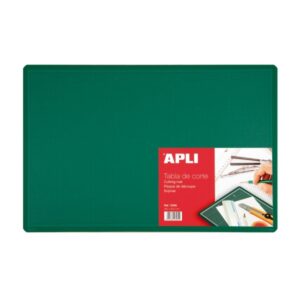 apli plancha de corte a3 pvc 450x300x2mm base antideslizante formula auto cicatrizante impresion de cuadricula y angulos ideal para manualidades y proyectos color verde
