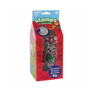 apli set de sellos magic forest kids tinta borrable no toxica lavable desarrolla habilidades creativas