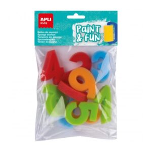 apli sellos de esponja numeros 123 desarrolla orientacion espacial estimula habilidades manuales fomenta creatividad