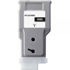 canon pfi207 negro mate cartucho de tinta pigmentada generico reemplaza pfi207mbk/8788b001