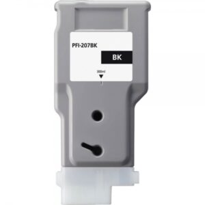 canon pfi207 negro cartucho de tinta generico reemplaza pfi207bk/8789b001