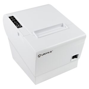 unykach pos5 white impresora termica de recibos velocidad 230mm/s usb, rj 45, rj 12 y rj11