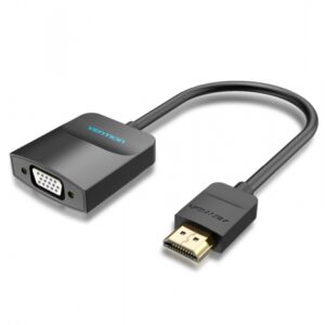 vention conversor hdmi macho a vga hembra 0.15m color negro