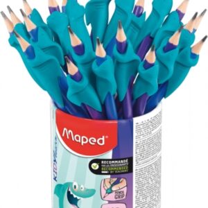 maped kidy lern bote de 22 lapices de grafito 2hb con guia de lapiz para dedos guia extraible apta para la mayoria de lapices para alumnos de 3 a 7 años