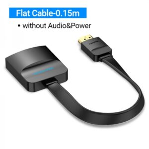 vention cable conversor hdmi macho a vga hembra con jack 3.5mm 0.15m color negro