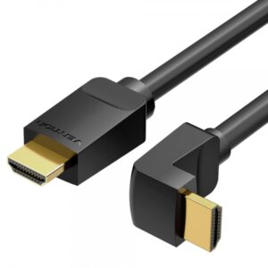 vention cable hdmi macho a hdmi macho 4k 2.0 acodado 90º 2m color negro