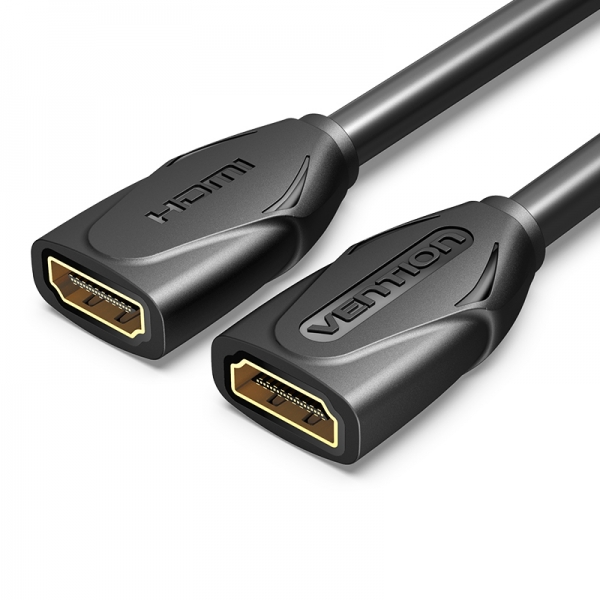 vention cable alargador hdmi hembra a hdmi hembra 4k 2.0 0.50m color negro