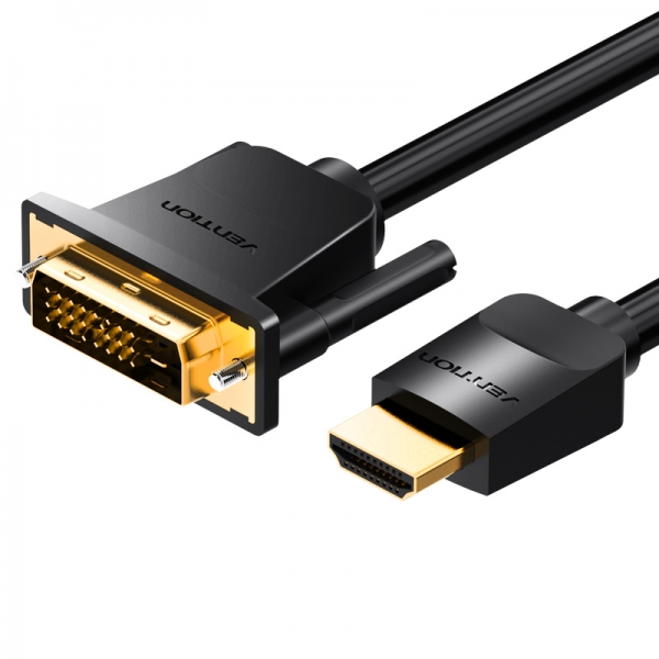 vention conversor dvi macho a hdmi macho 3m color negro